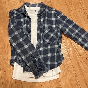 Rails shirt with white top